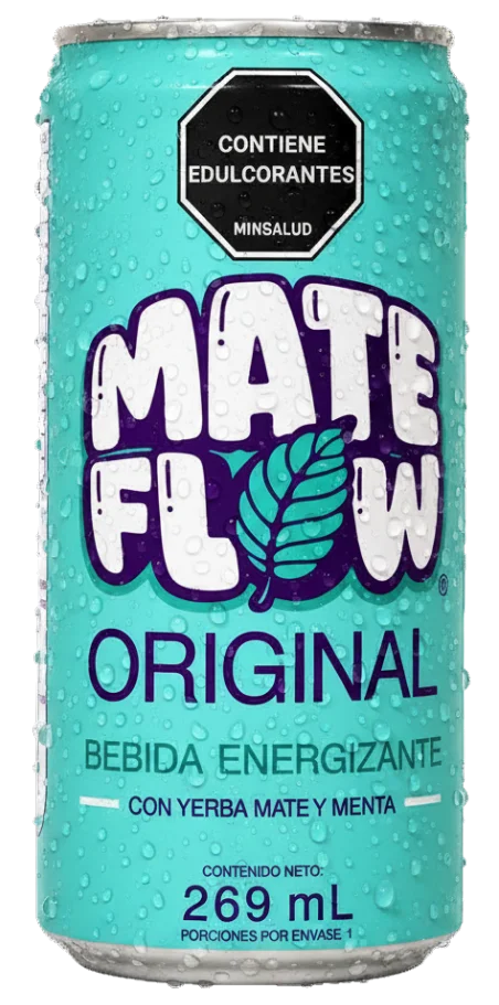 MATE FLOW Can - Energizante natural y yerba mate soda